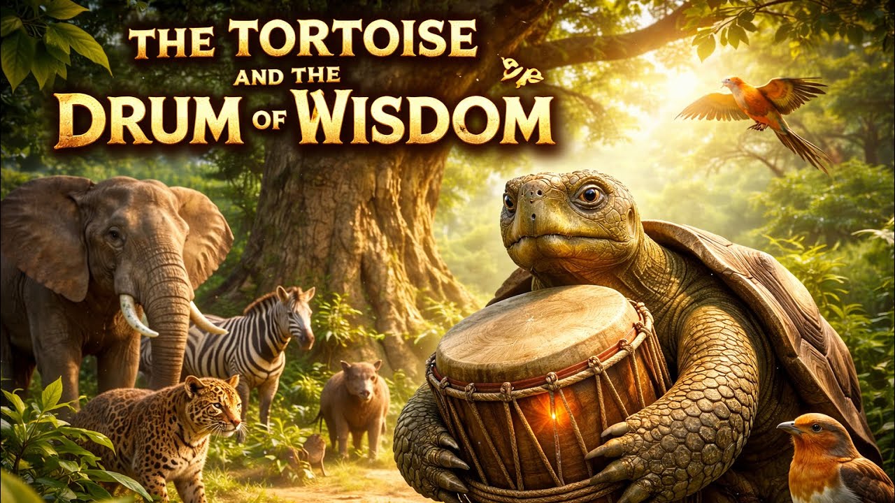 Tortoise and the drum of wisdom