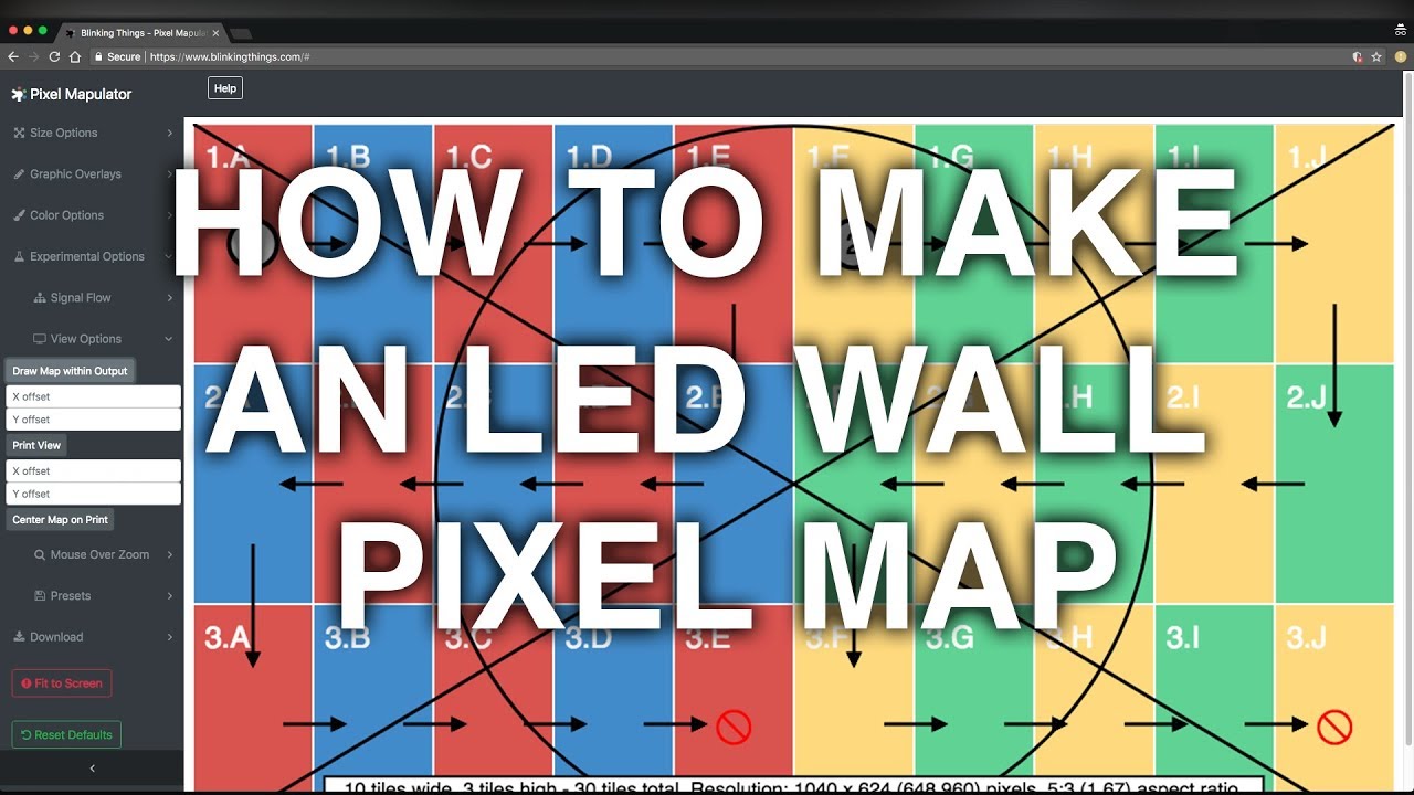 How to Make an LED Wall Pixel Map - a Pixel Mapulator Tutorial