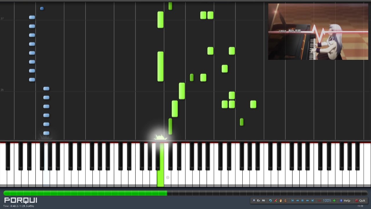 Angel Beats! Opening 1 - My Soul, Your Beats! (Synthesia)