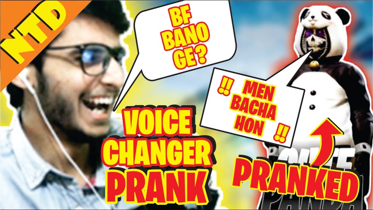 VOICE CHANGER PRANK ON @cutepandapk | Best Ending | PUBGPakistan | NTD Playz