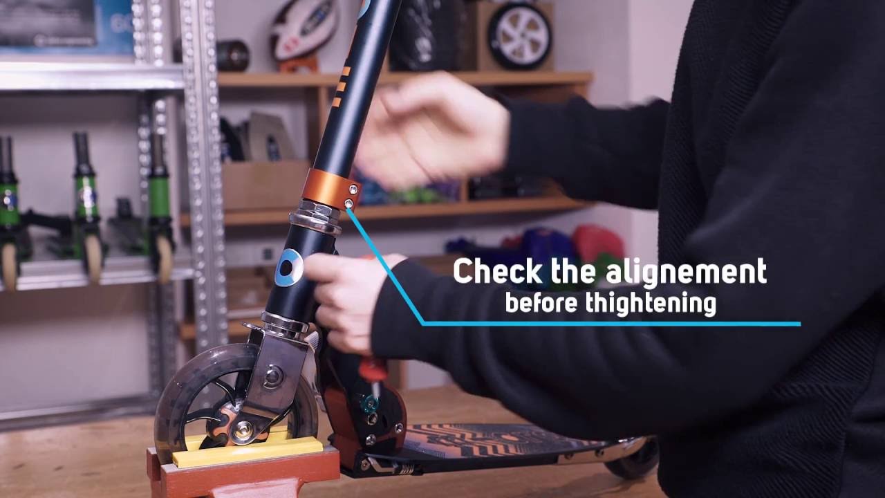 Micro Scooter repair: changing the headset