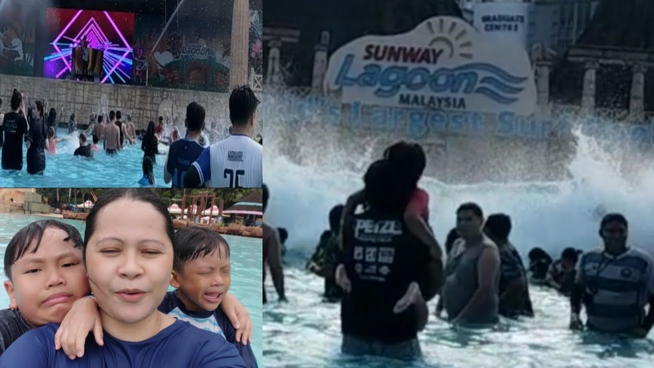 PARTY AT THE SURFING POOL #sunwaylagoon #malaysiatrip