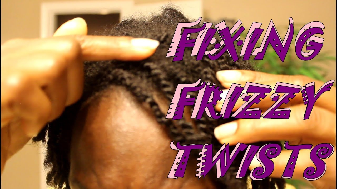 How to Style Frizzy Mini Twists | Natural Hair