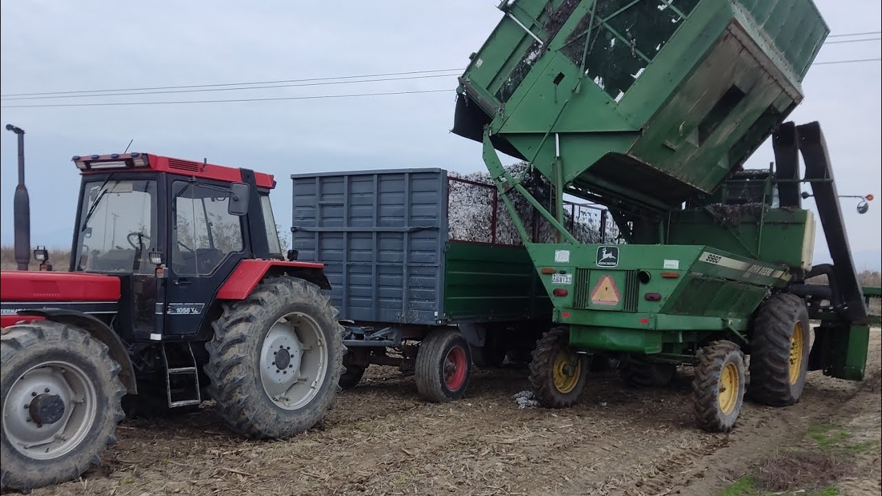 συγκομιδή βαμβακιού 2022 με John Deere 9960