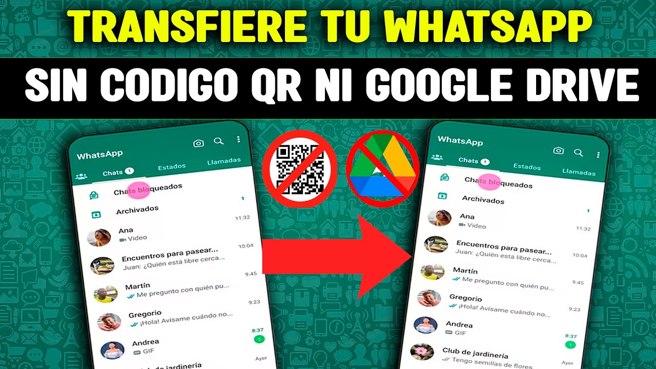 Como pasar WhatsApp de un móvil a otro sin perder conversaciones| Sin QR | Ni Google Drive 2025-2026