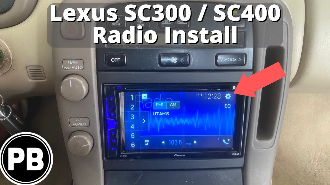 Установка радиоприемника Lexus SC300 / SC400 1992 - 2000 гг.