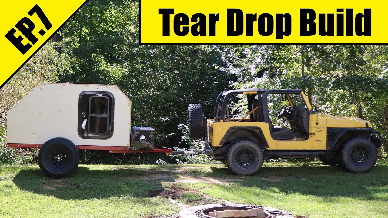 TearDrop Camper Build | Trailer Hitch Receiver Install | EP 7