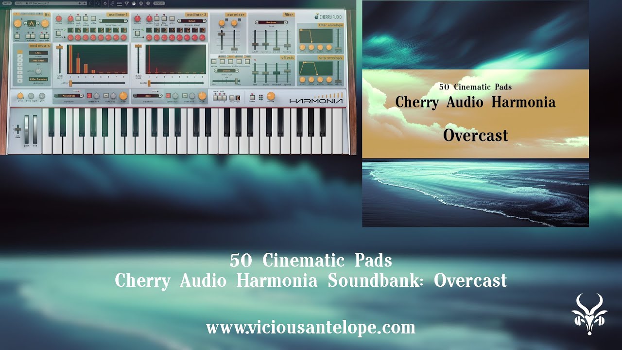 Synth Presets for Cherry Audio Harmonia | Vicious Antelope - Overcast soundbank walkthrough