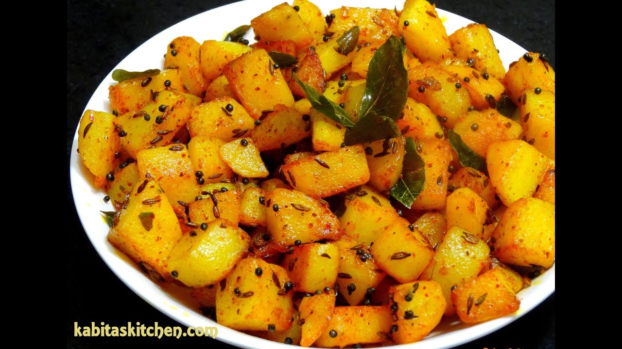 Aloo Fry Recipe-Simple Potato Fry for Lunch box-Easy and Quick Potato Recipe-Indian Potato Recipe