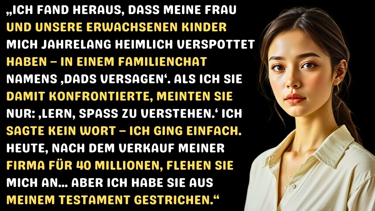 Ehemann entdeckt heimliche Chats – 7 Jahre Spott. Seine Rache war Millionen wert.