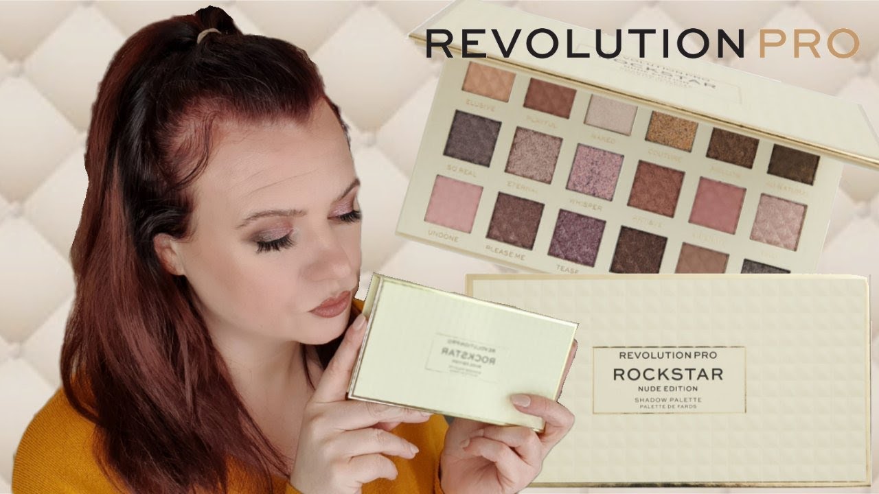 NEW REVOLUTION PRO ROCKSTAR Eyeshadow Palette NUDE EDITION | First Impressions | Clare Walch