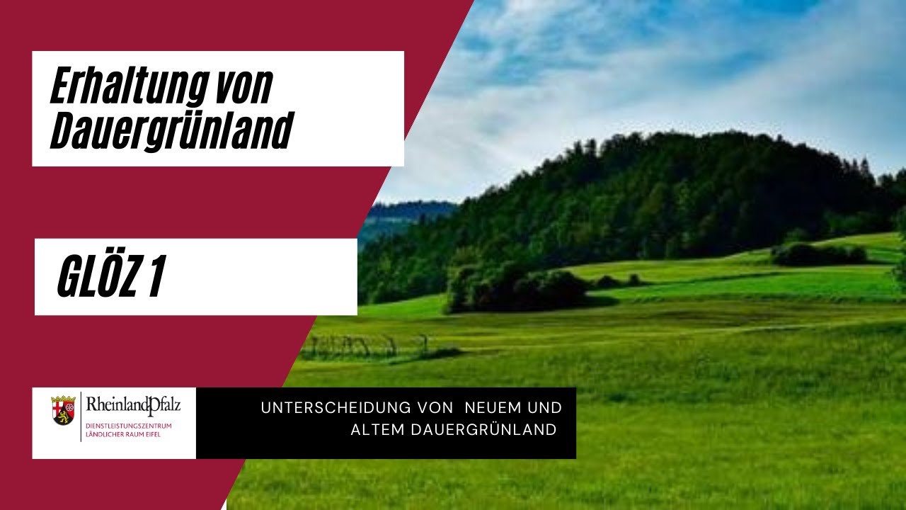 GL&Ouml;Z 1: Erhaltung von Dauergr&uuml;nland