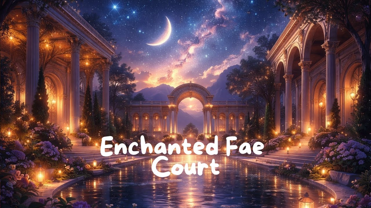 (NO MID ADS) Enchanted Fae Court ✨ ACOTAR Fantasy Reading Ambience | Night Court Dawn