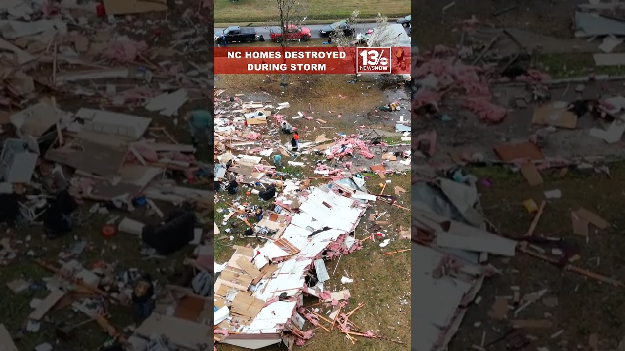 Video: NC tornado leaves destruction behind