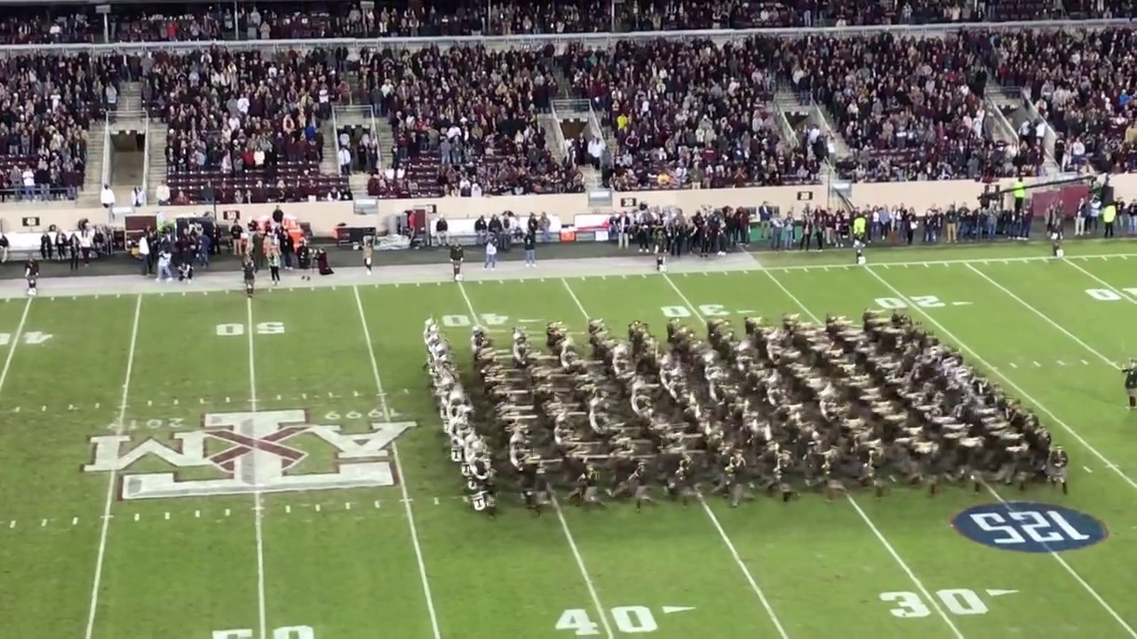 The Best Fightin’ Texas Aggie Band Halftime Drill Ever! (4 WAY CROSS) A&M vs. South Carolina 2019