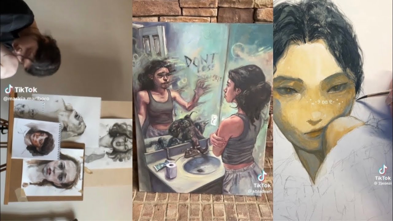 Beautiful TikTok art that motivates me to start drawing✨