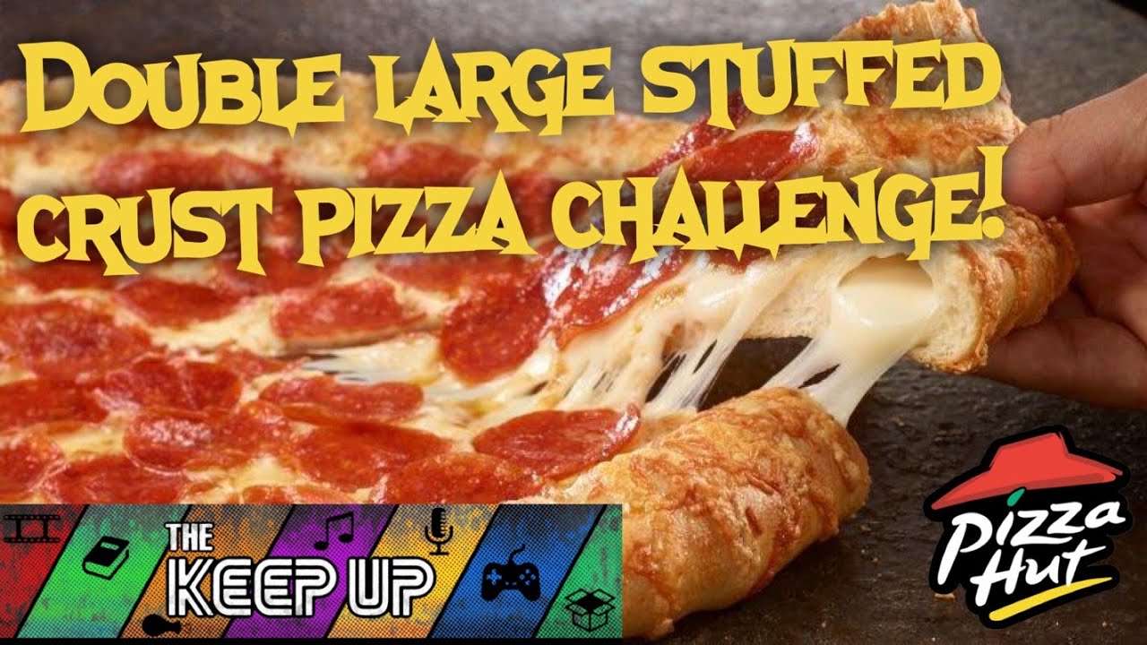 Двойной большой пиццерийный челлендж от Pizza Hut с начинкой в ​​корочке!