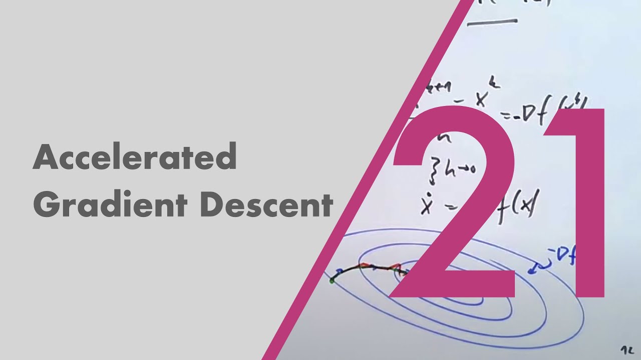 Accelerated Gradient Descent | Re-Live of the 21st lecture