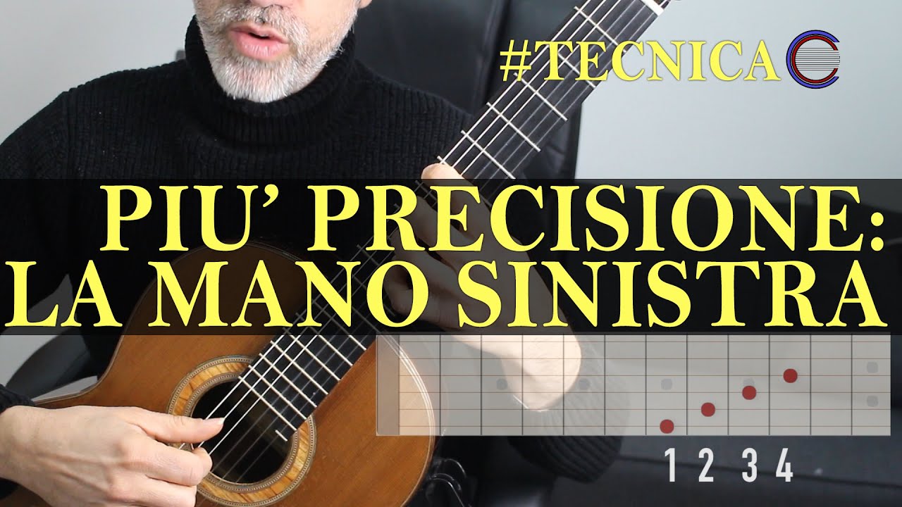 #tecnicachitarristica:  Esercizi di precisione mano sinistra #1