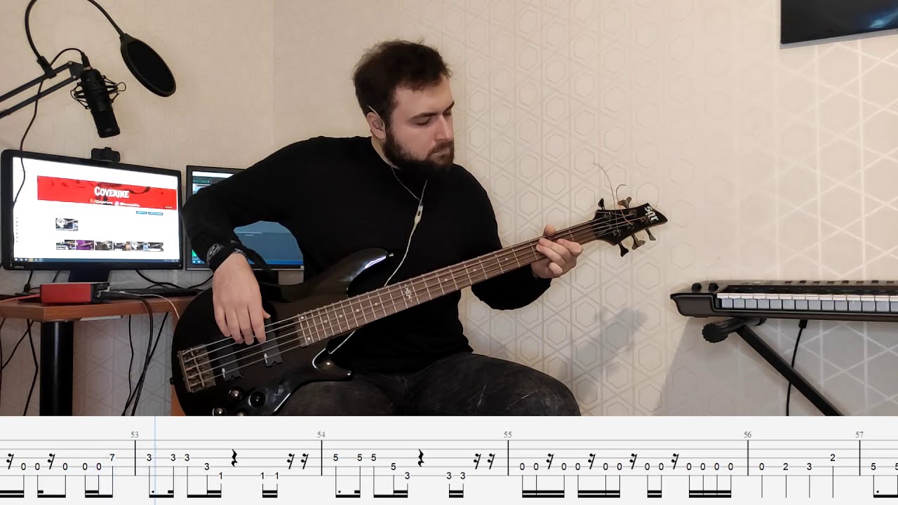 Evanescence - Bring Me To Life Bass Cover (Tabs)