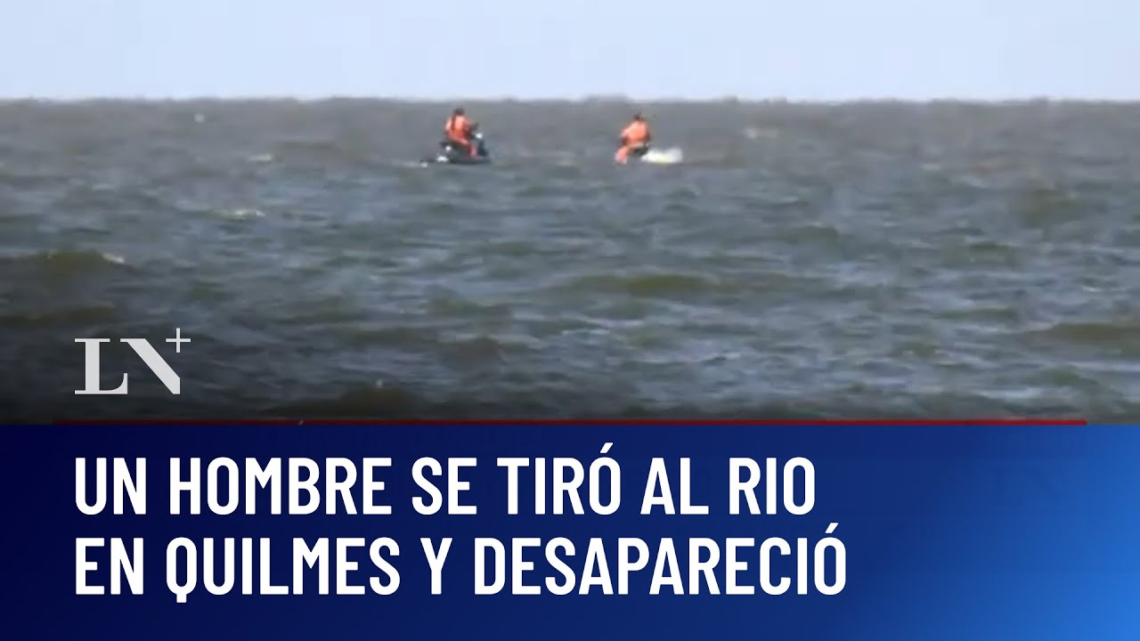Desesperada b&uacute;squeda en Quilmes: un hombre se tir&oacute; al r&iacute;o y desapareci&oacute;