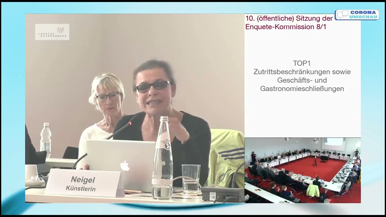 Julia Neigel rechnet mit Corona-Ma&szlig;nahmen ab! Enquete-Kommission Brandenburg