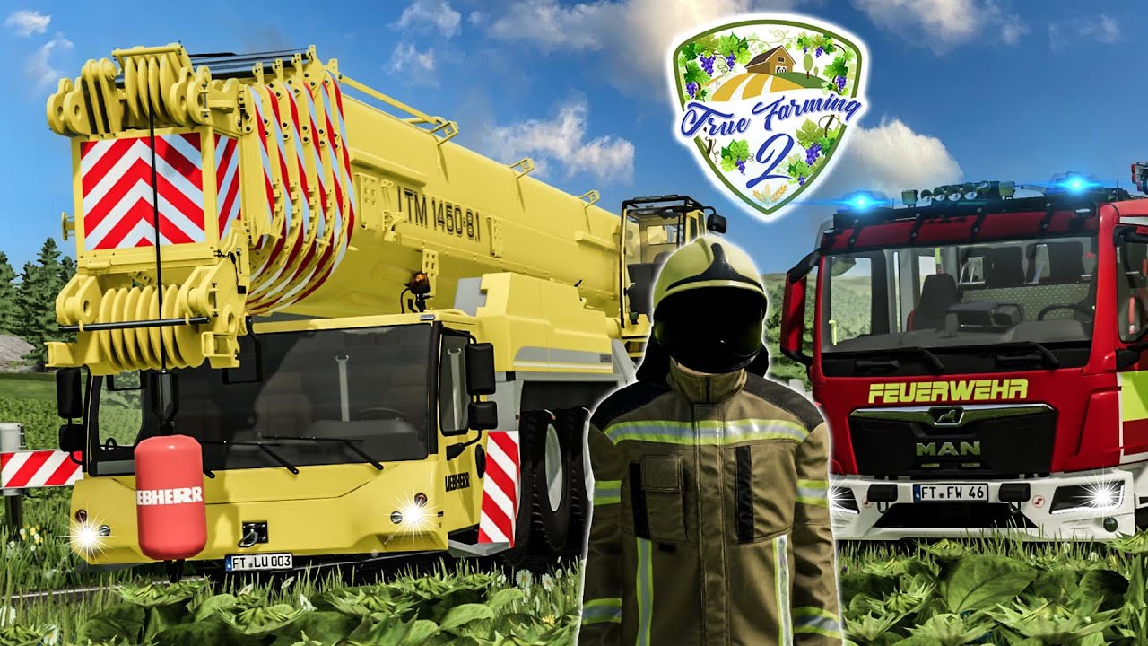 LS22 - HOLZ-TRANSPORT verunglückt! Schwerlastkran & FEUERWEHR im EINSATZ #404 |Farming Simulator 22