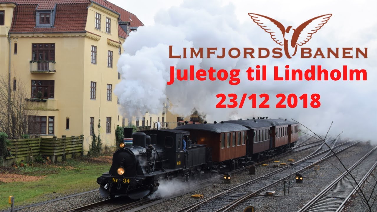 Limfjordsbanen med juletog til Lindholm 23. december 2018