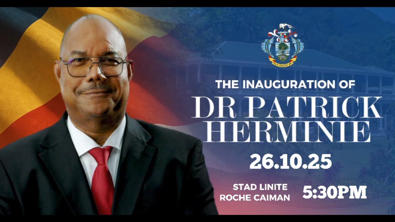 The Inauguration of Dr. Patrick Herminie, Stad Linite Roche Caiman 5.30pm 26.10.25