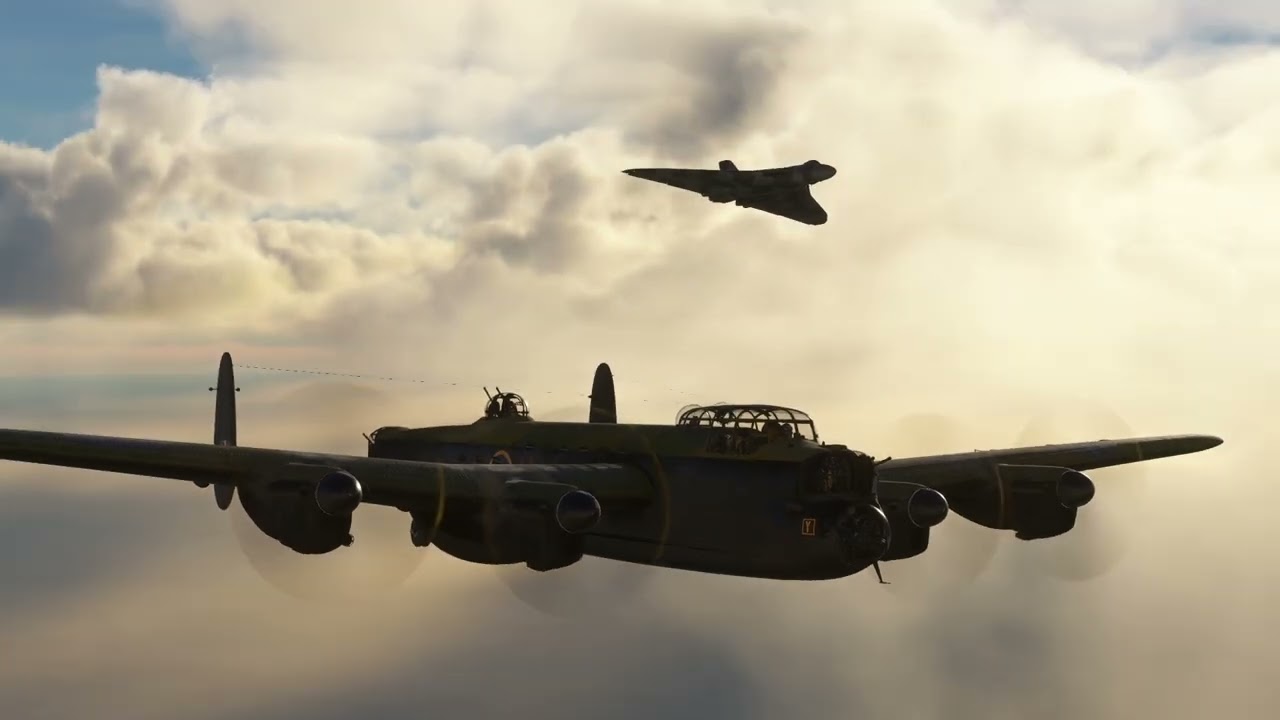 MSFS2020: Chance Formation with an Avro Lancaster PA992 and Avro Vulcan XH558