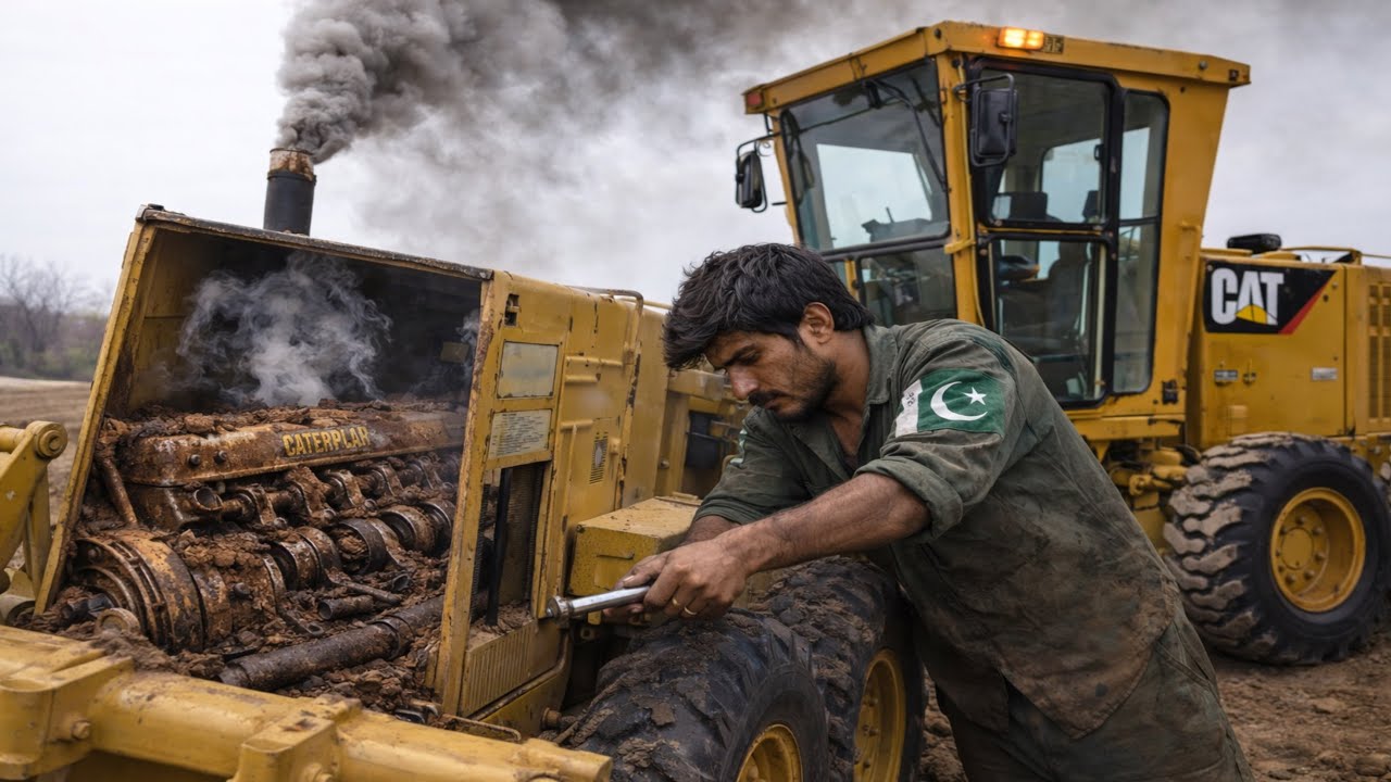 Grader Engine Failure Due to Dirt | Mechanic to the Rescue!