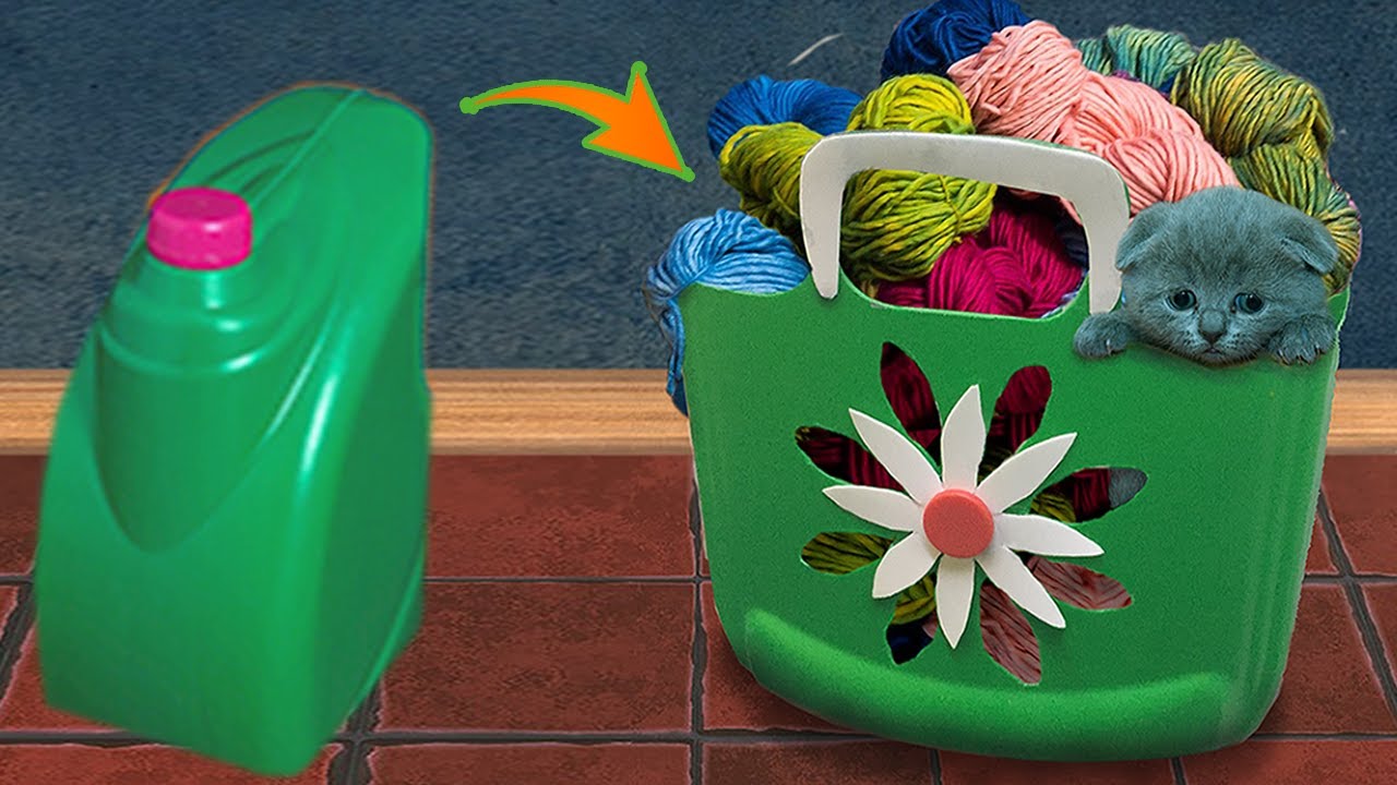 How To Make Basket  From Plastic Bottle