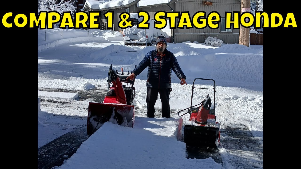SINGLE STAGE VS TWO STAGE Which Is BETTER? HONDA Snowblower