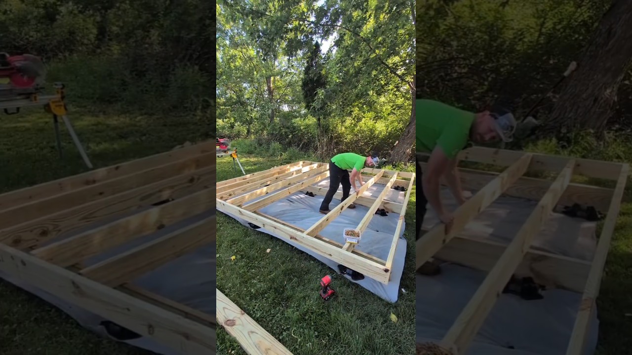 Framing a Floating Deck