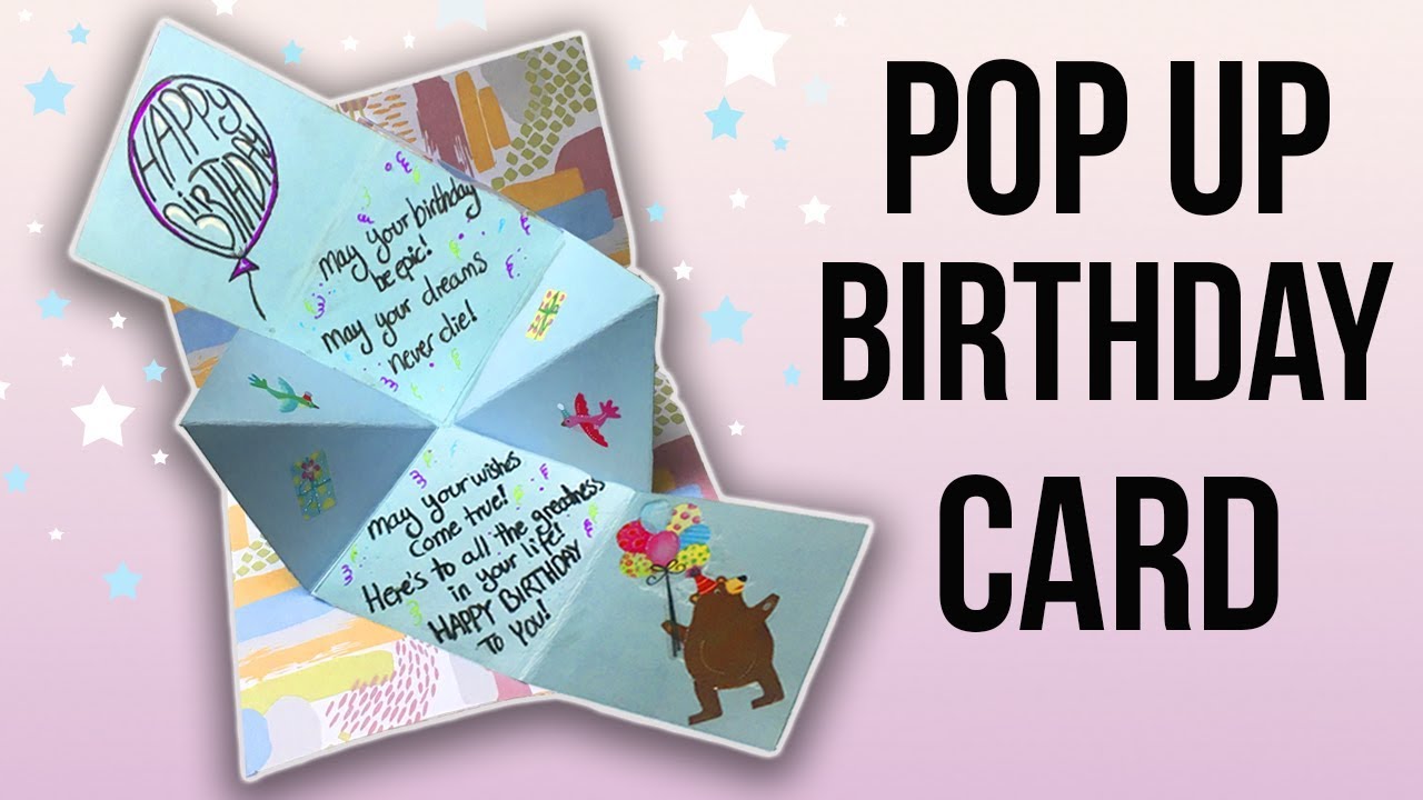 Birthday pop up card - EASY Card Idea