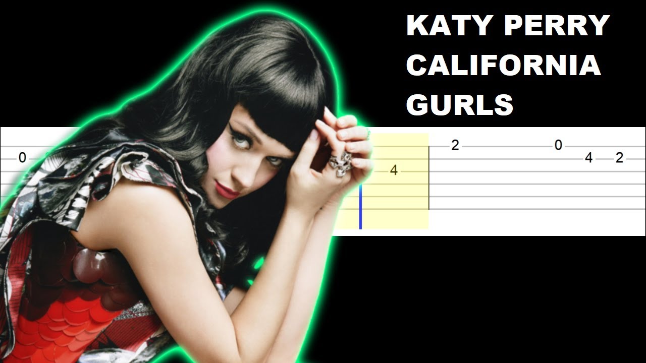 Katy Perry - California Gurls (Easy Guitar Tabs Tutorial)