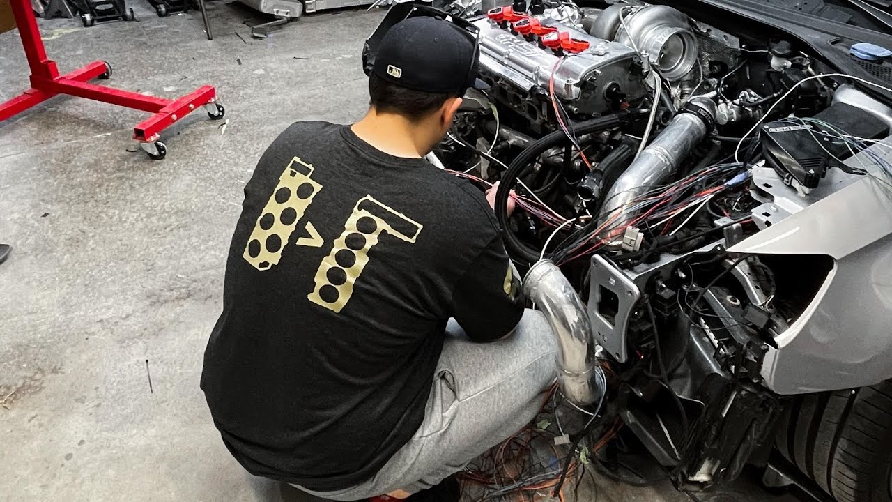 First fire up with custom engine harness and ECU relocation.    | AUDI RS3 REWIRE Part 4.  |