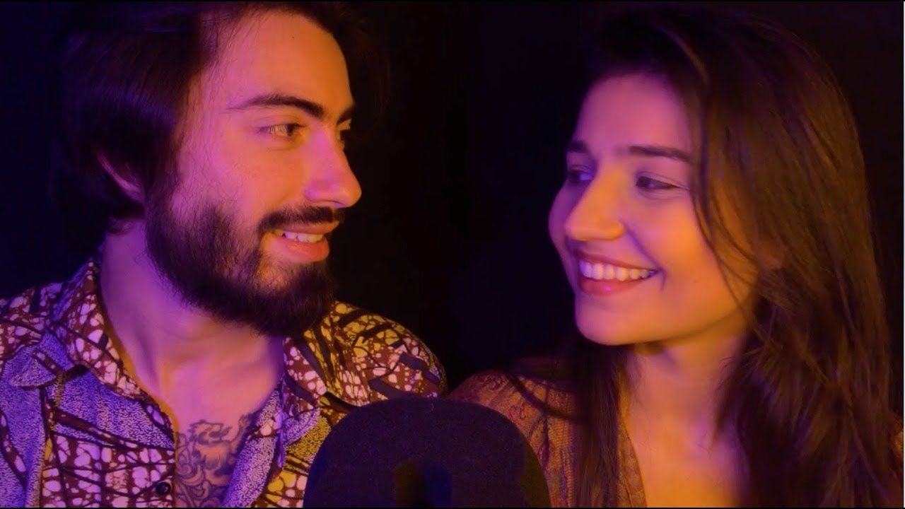 ASMR PAPO DE CASAL PRA RELAXAR E DORMIR  💑Respondendo perguntas (fala suave, sussurros, risadinhas)
