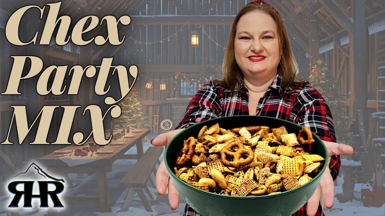 Домашняя смесь для вечеринки Chex 🍲 Мы приготовили ОГРОМНУЮ партию для всей команды!