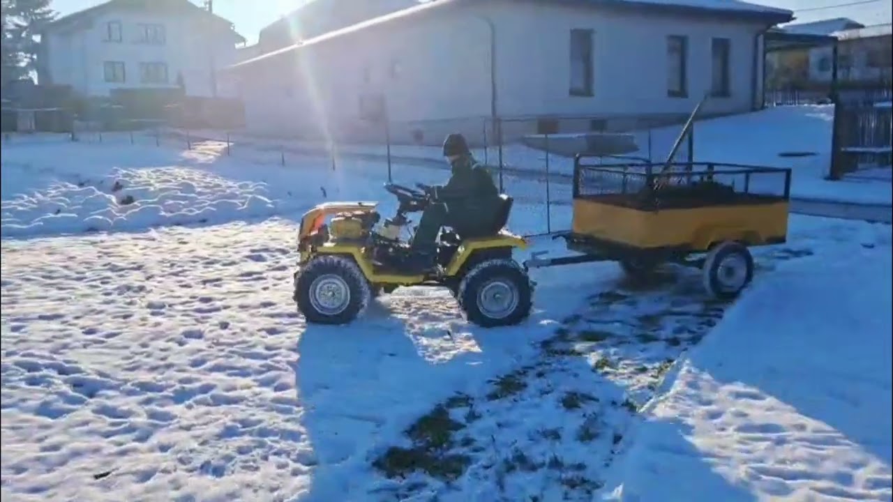 Tauros ZX18 4x4: Zimní test s vlekem u našeho zákazníka! ❄️🚜