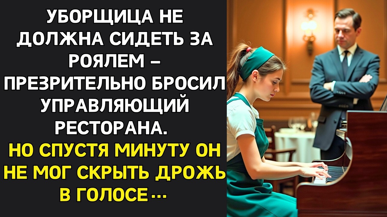 Ты просто УБОРЩИЦА! – КРИЧАЛ директор. Но услышав её игру, понял, что должен УВОЛИТЬСЯ САМ…