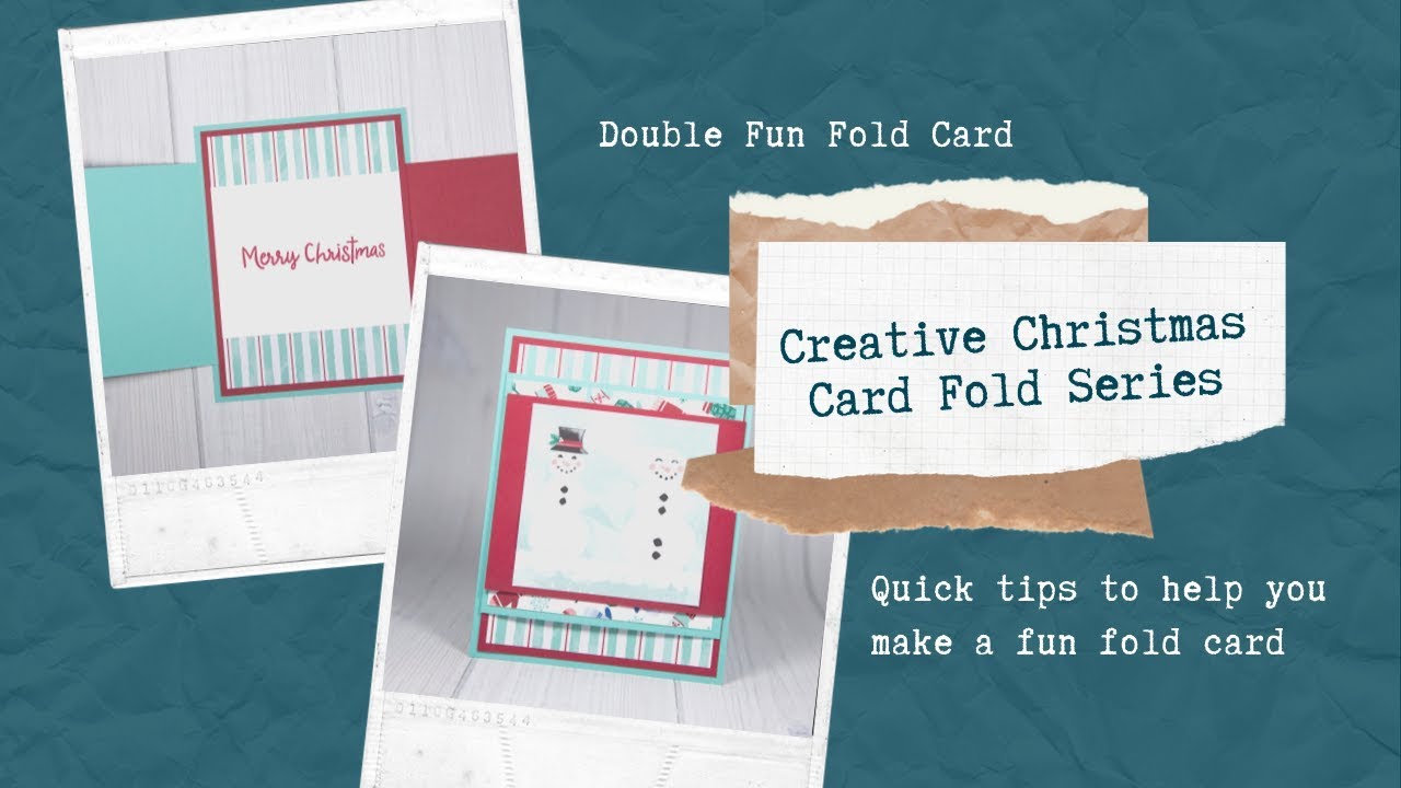 Snowman Christmas Card - Double Fun Fold Card - Creative Christmas Card Fold Series #1