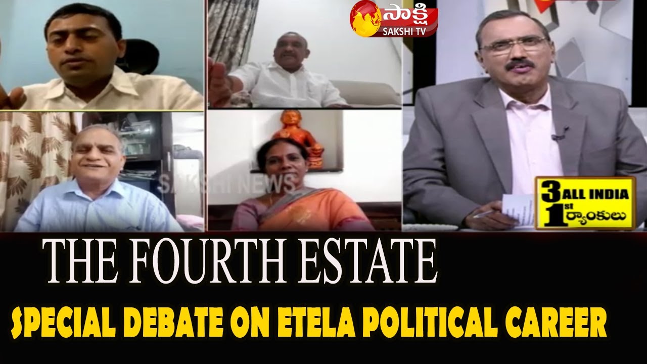 The Fourth Estate | Special Debate On Etela Political Career | Sakshi TV