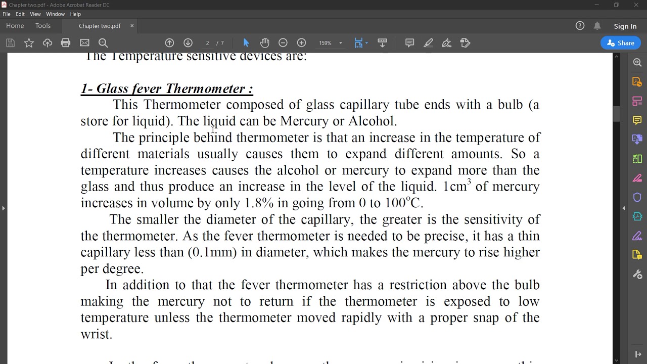 Chapter two : Heat and cold in medicine (part I)