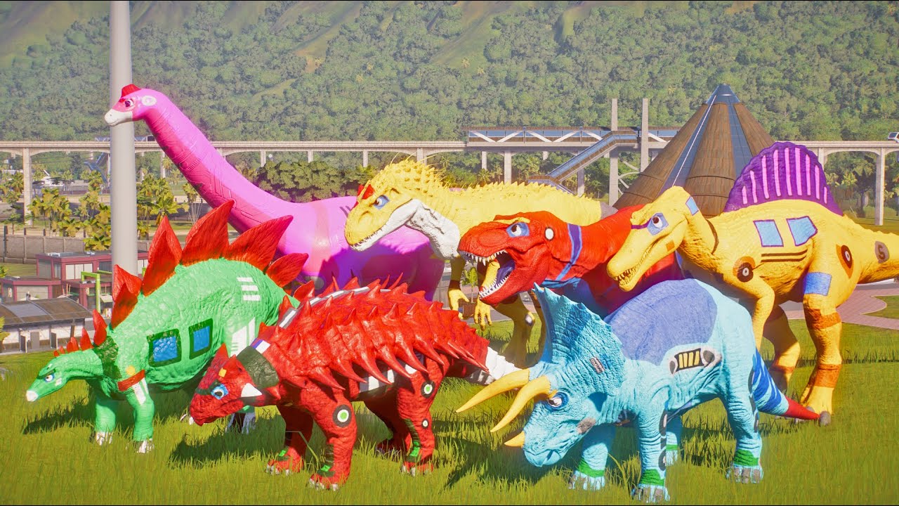 Jurassic World Skin Mod: Epic Dino explorers conquer and battle colossal dinosaurs in Jurassic World