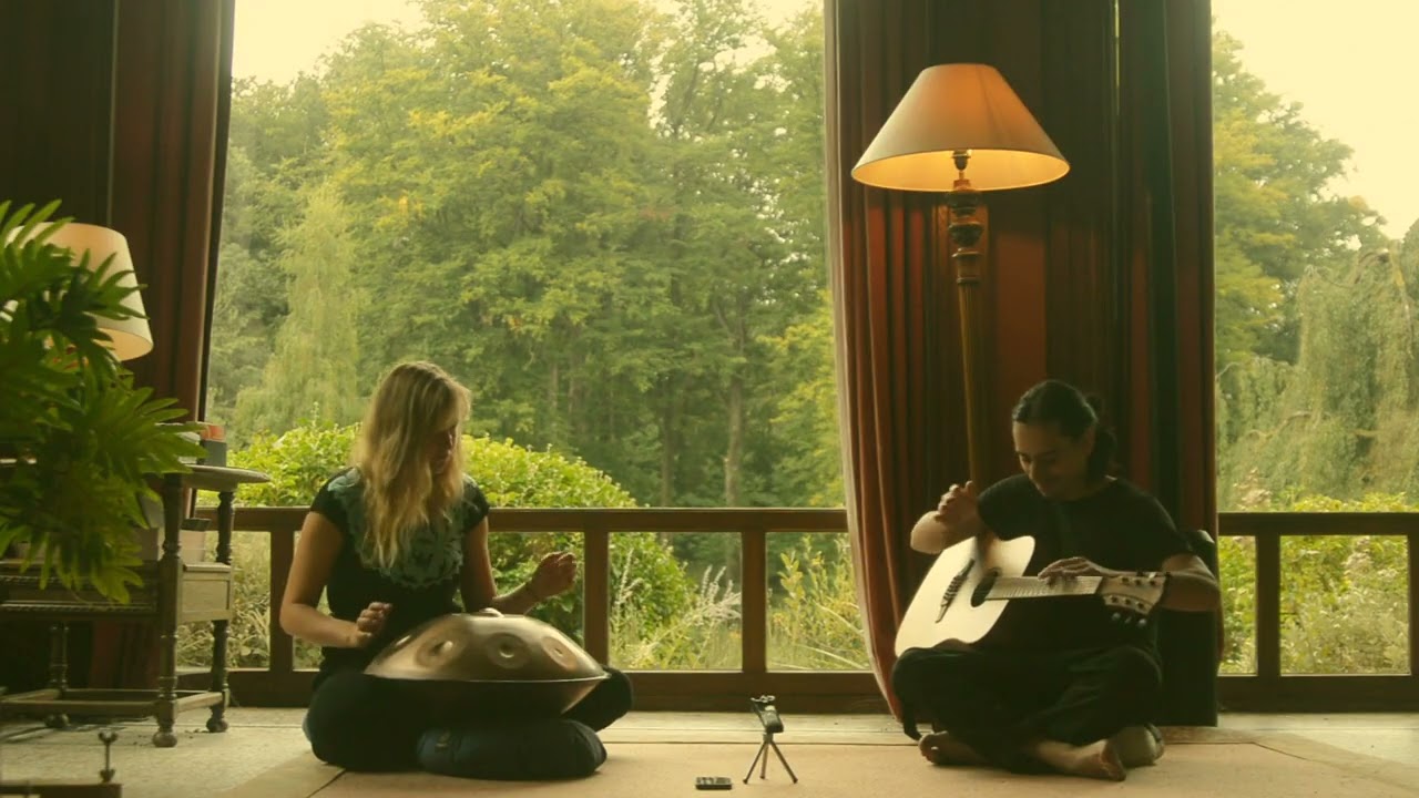 Handpan + Guitar in the Music Forest, Belgium.