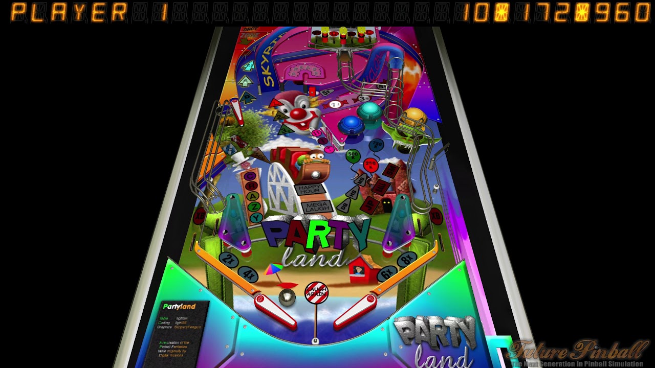 Partyland - Digital Illusions(Pinball Fantasies - Amiga) - Future Pinball