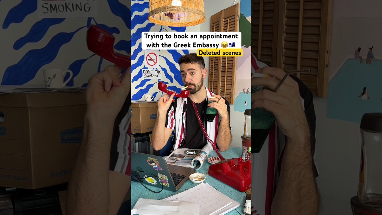 Every Embassy is a nightmare 😂🇬🇷✨ #funnyvideo #greek #balkanmemes #comdeymemes #shorts