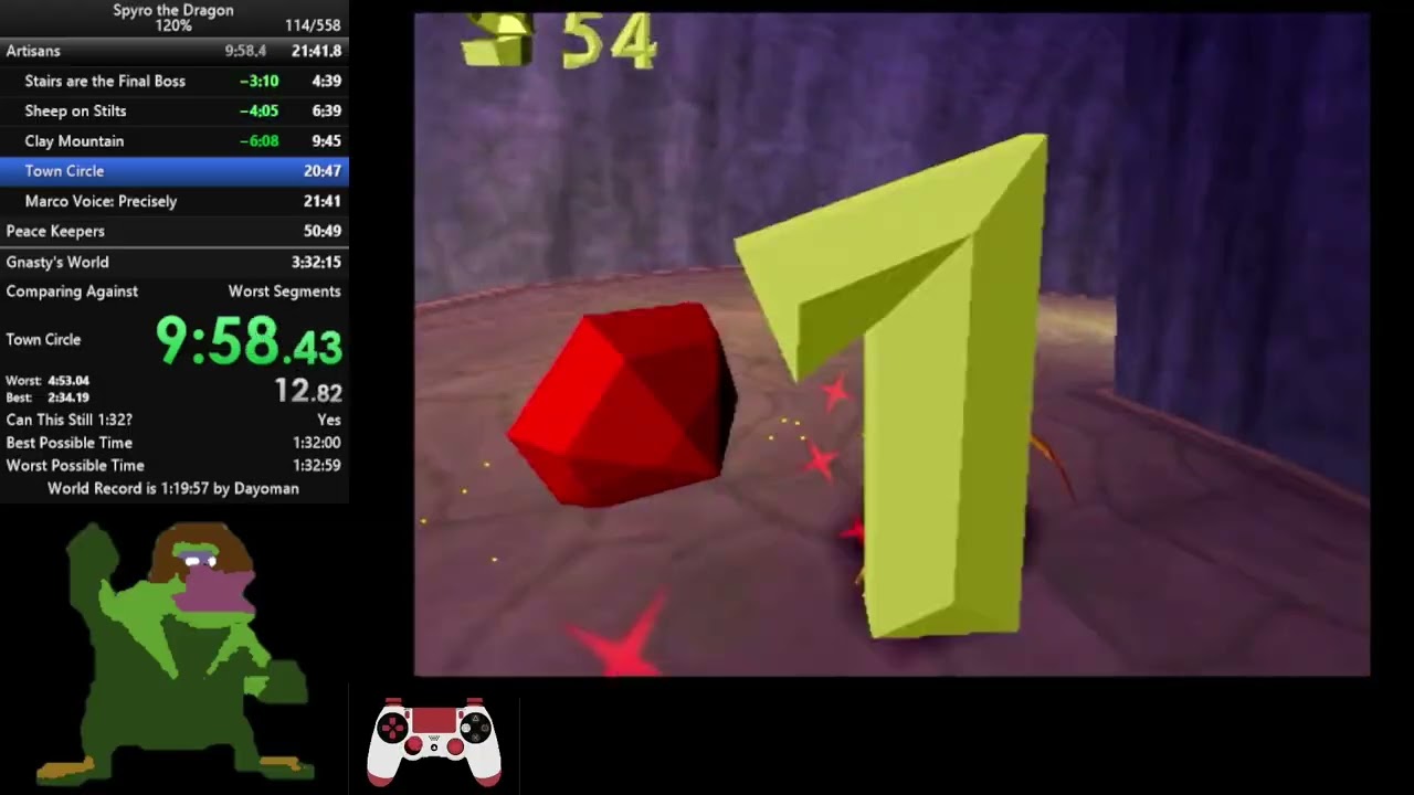 Spyro 1 - 120% PB (1:42:56)