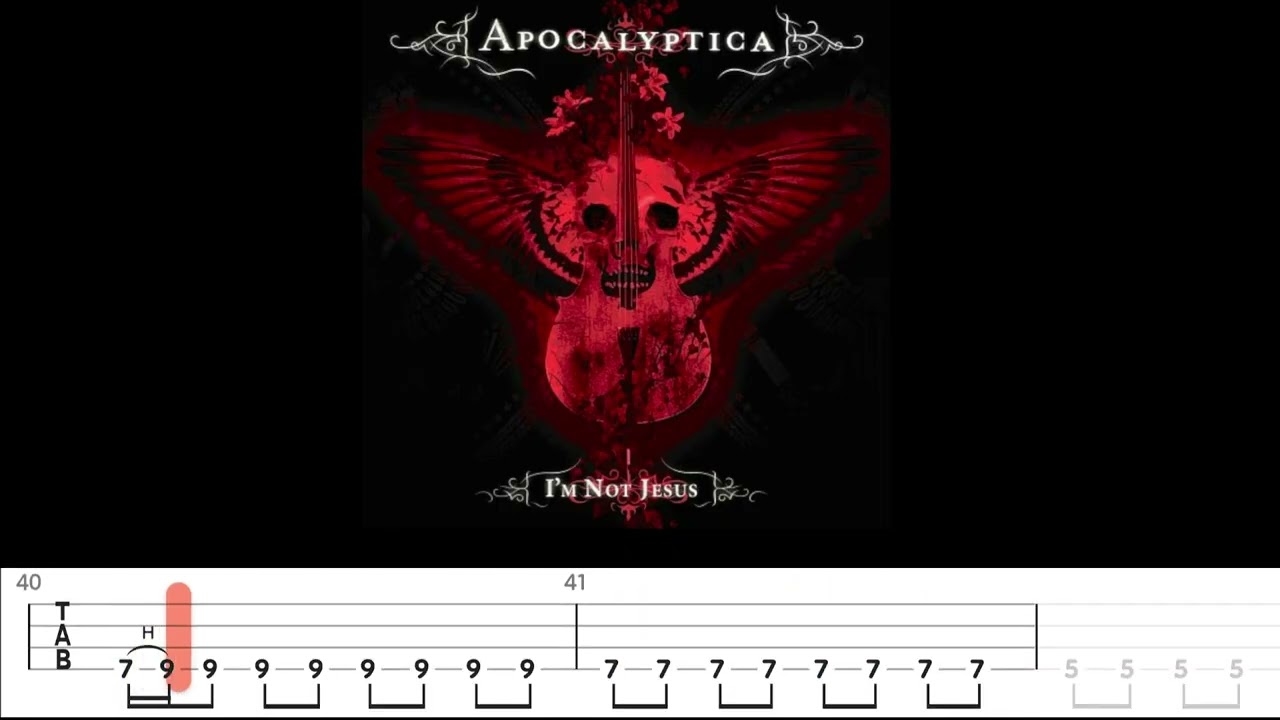 Apocalyptica - I'm Not Jesus (Bass Backing Track with Tabs)